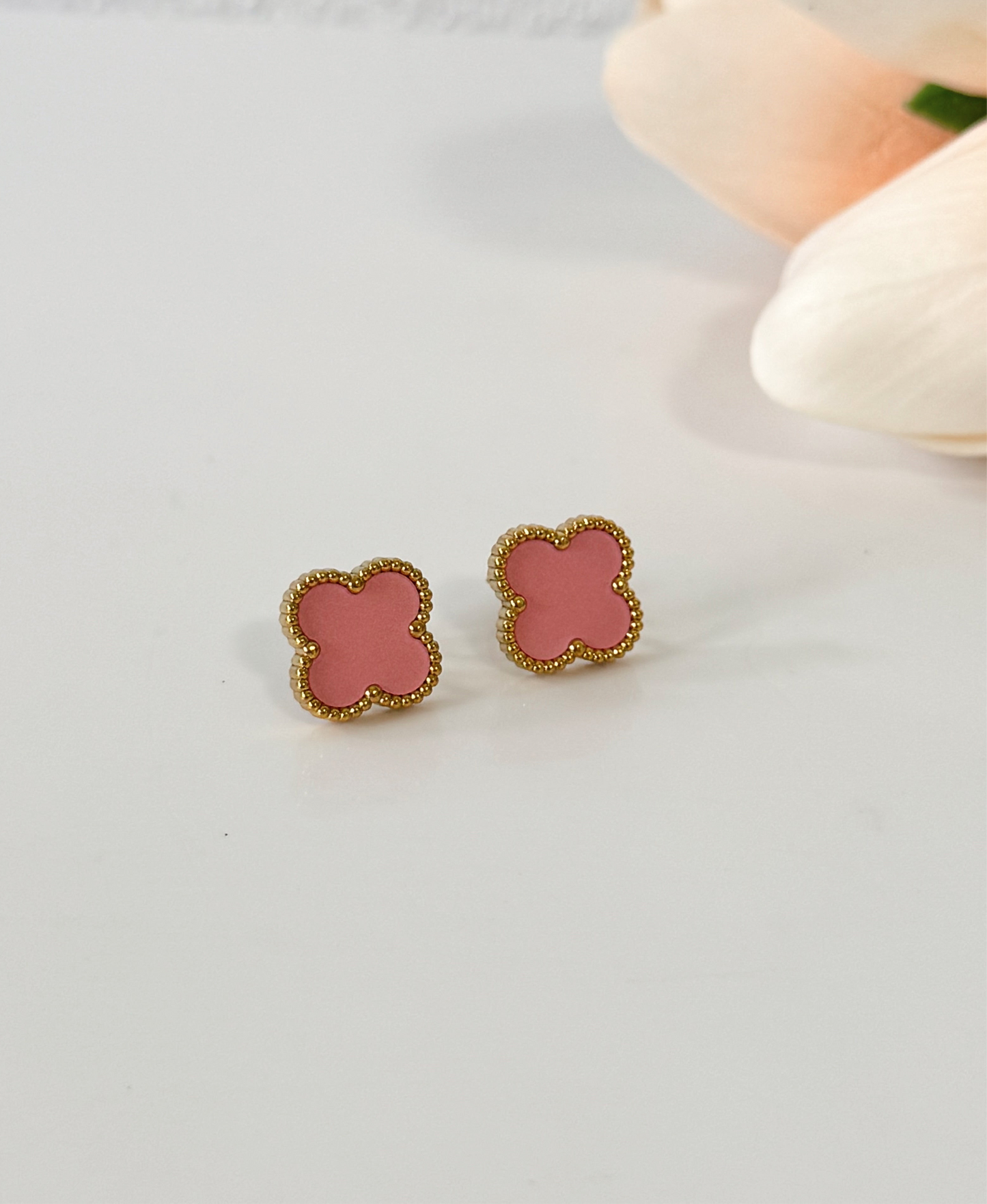 Aretes- Clover - rosa