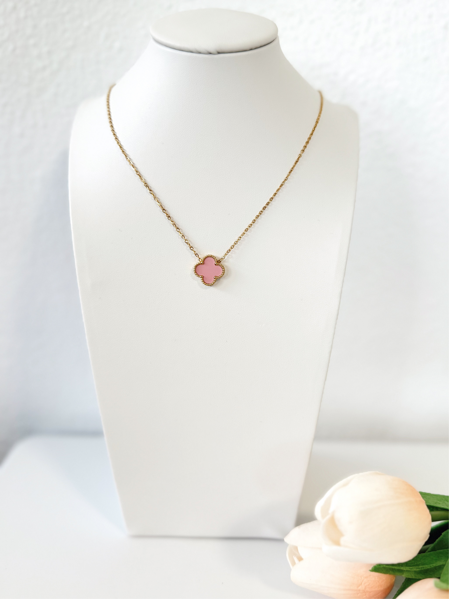 Collar - Clover- rosa