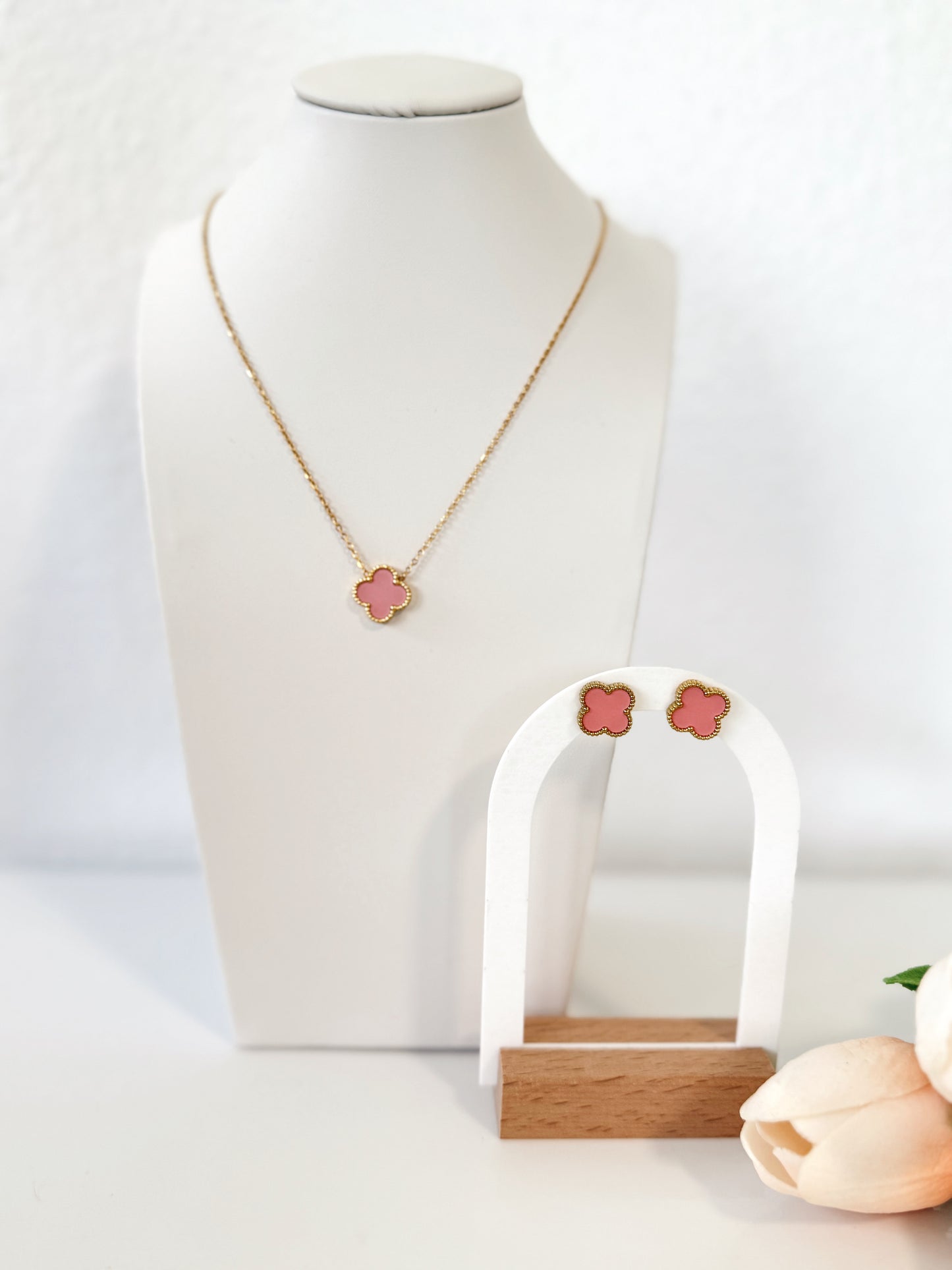 Collar - Clover- rosa