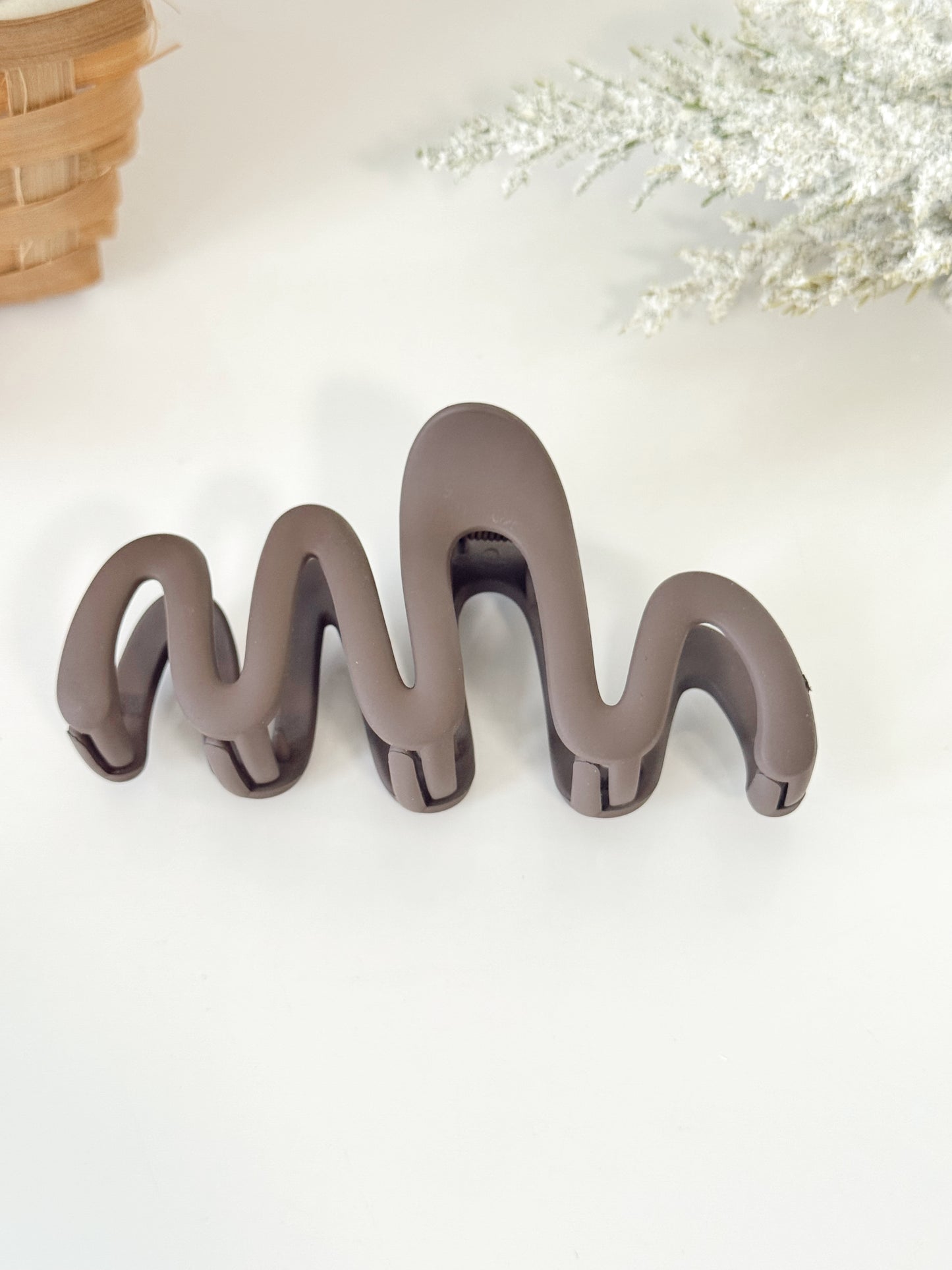 Hair Clip- Retro- Brown