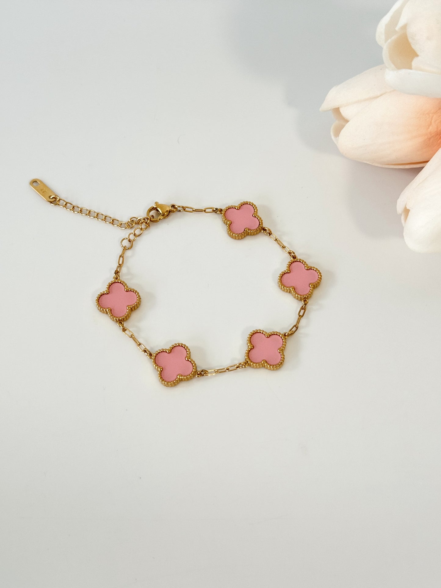 Brazalete- Clover- rosa