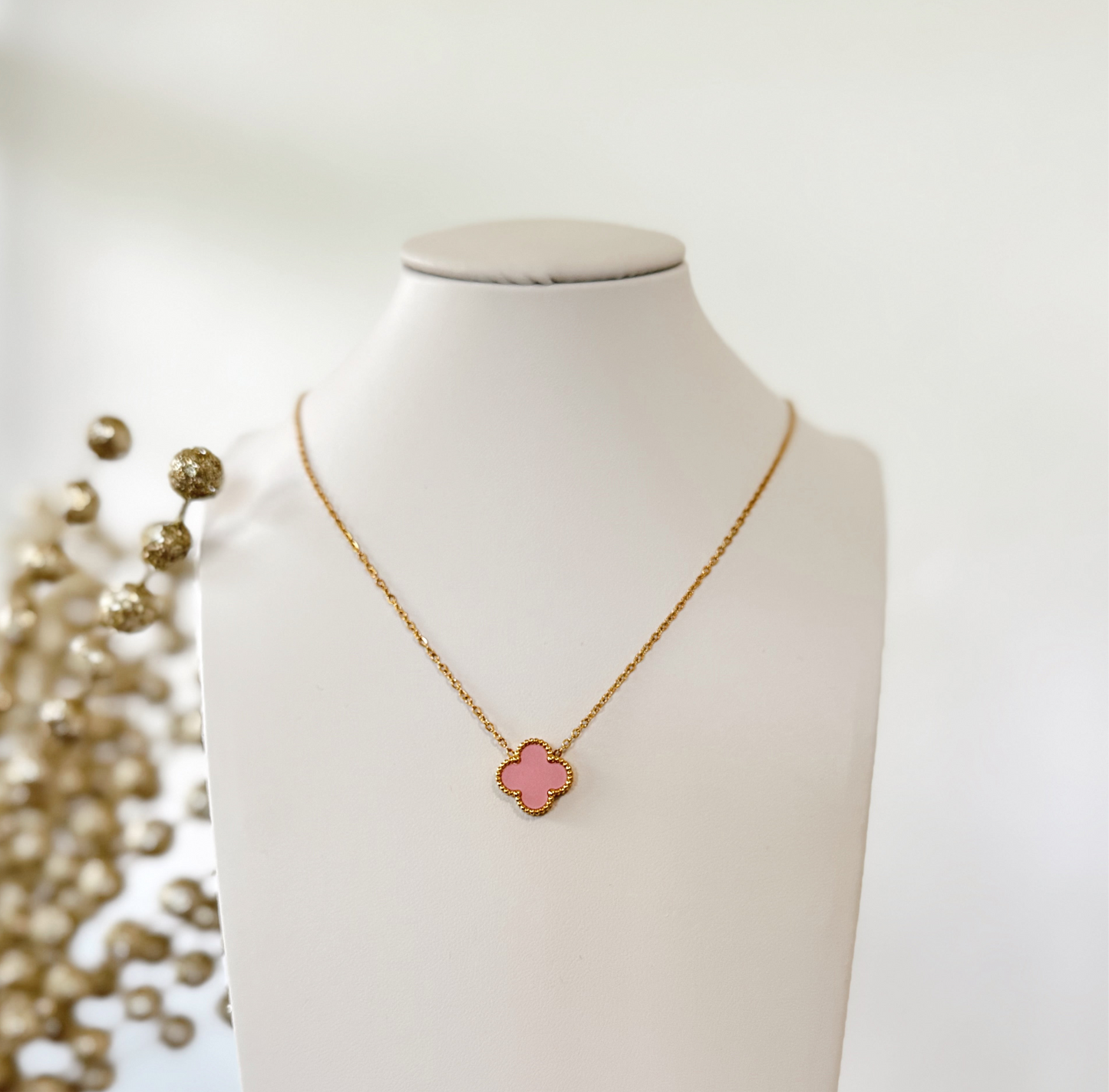 Collar - Clover- rosa