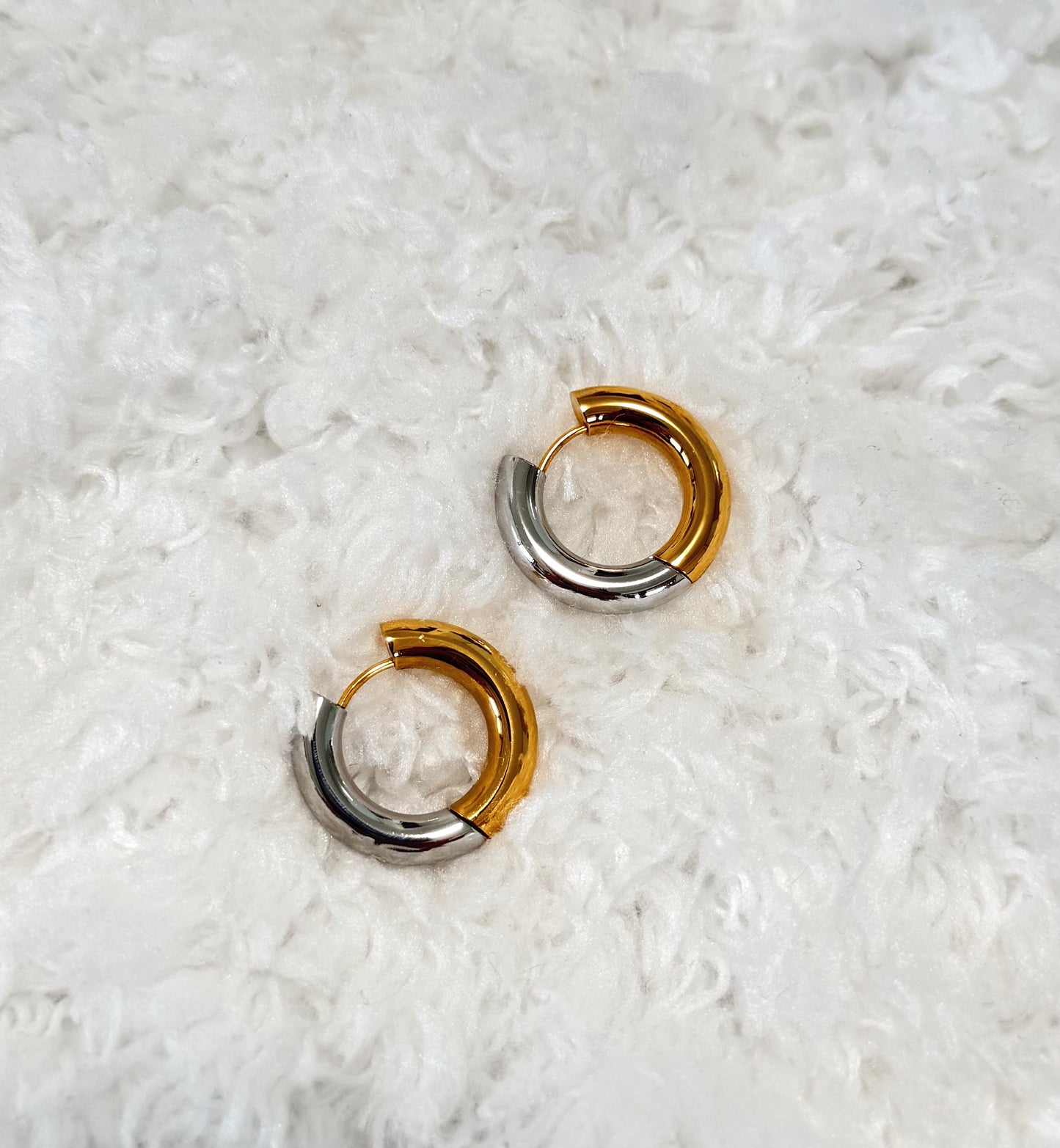 Aretes- Hoops- dos tonos