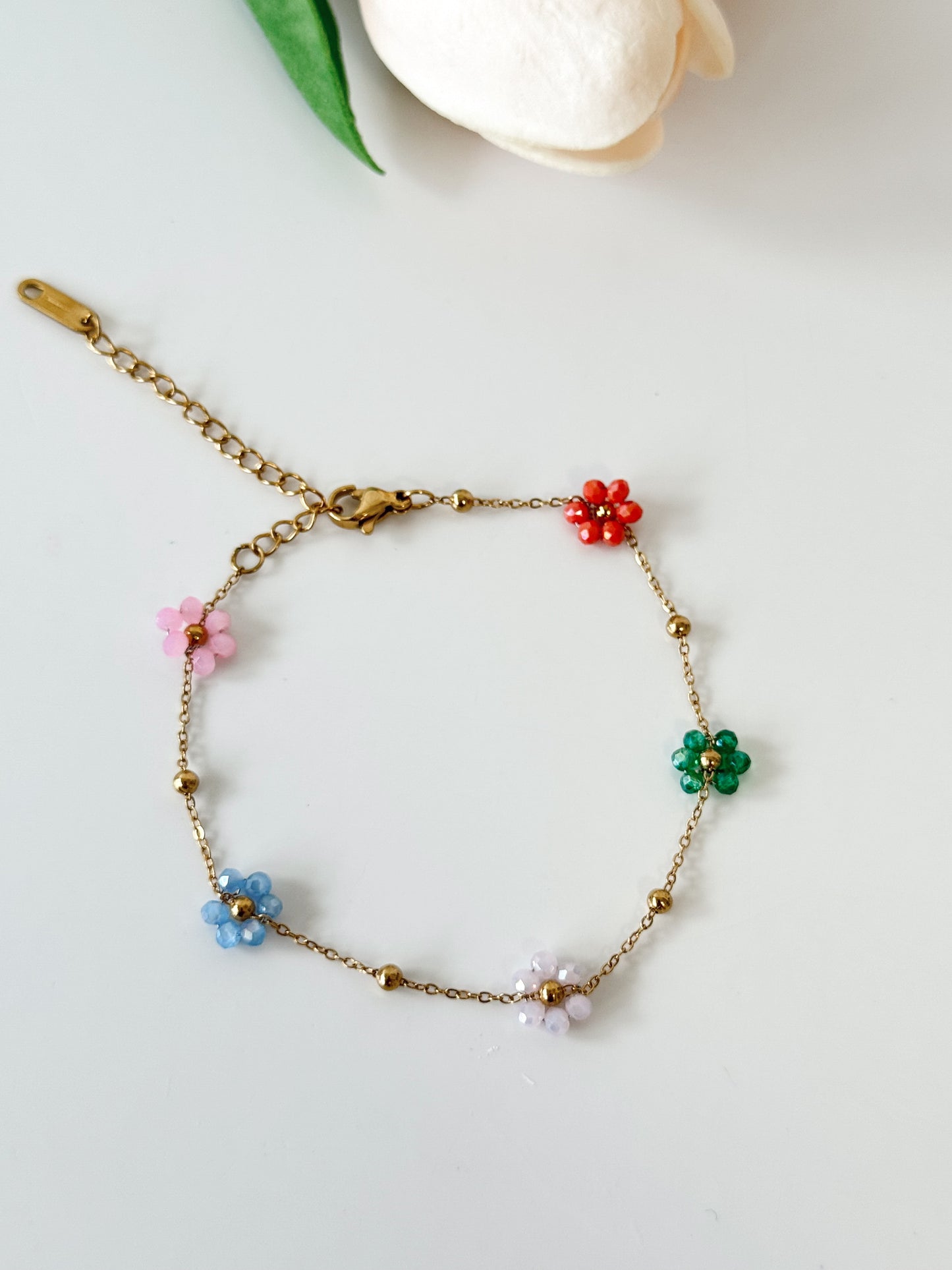 Collar- Florecitas- colores