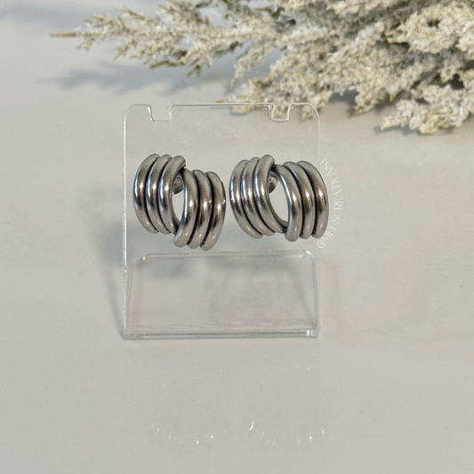 Aretes Kamala - plata