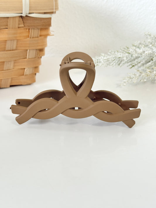 Hair Clip- Brown