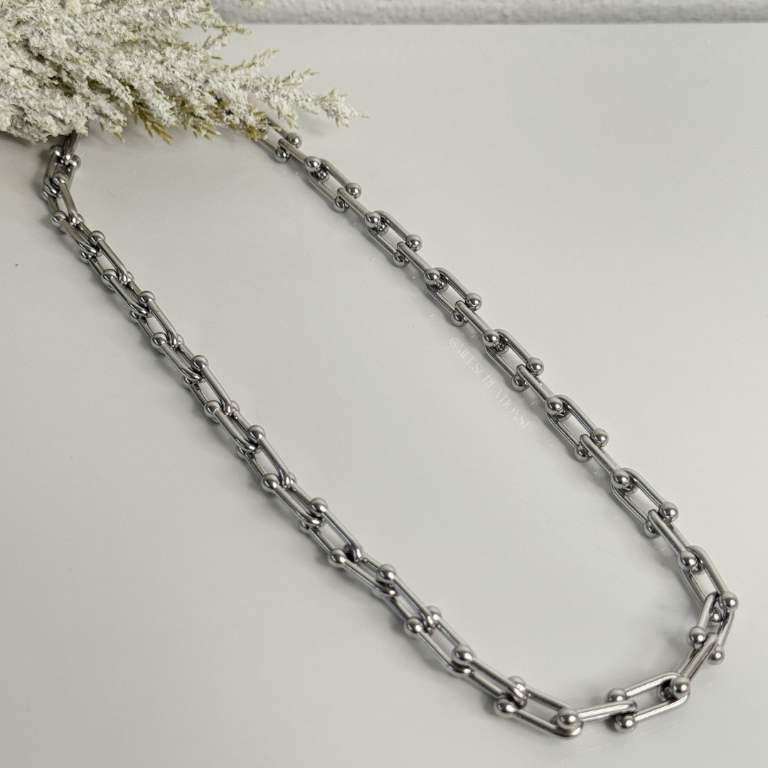 Collar- Horseshoe- plata