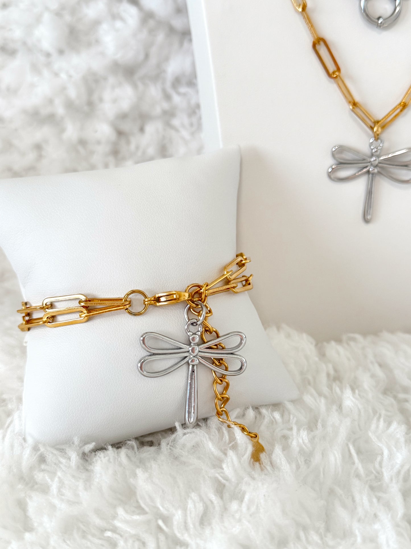 Brazalete- Libélula- dos tonos