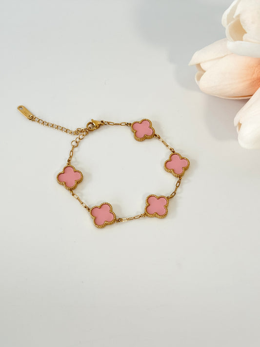 Brazalete- Clover- rosa
