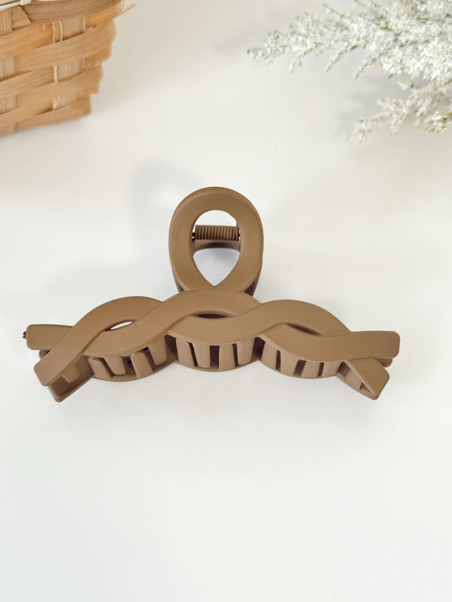 Hair Clip- Brown
