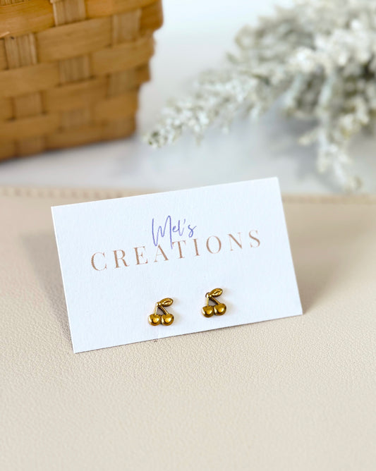Mini Studs- Cherry
