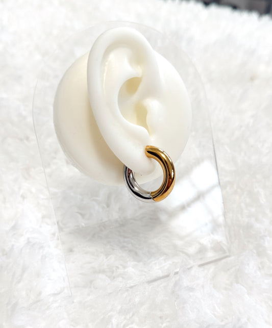 Aretes- Hoops- dos tonos