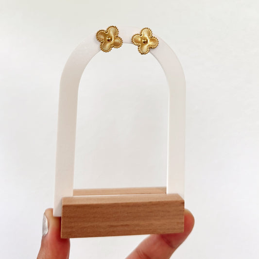 Aretes- Clover- oro
