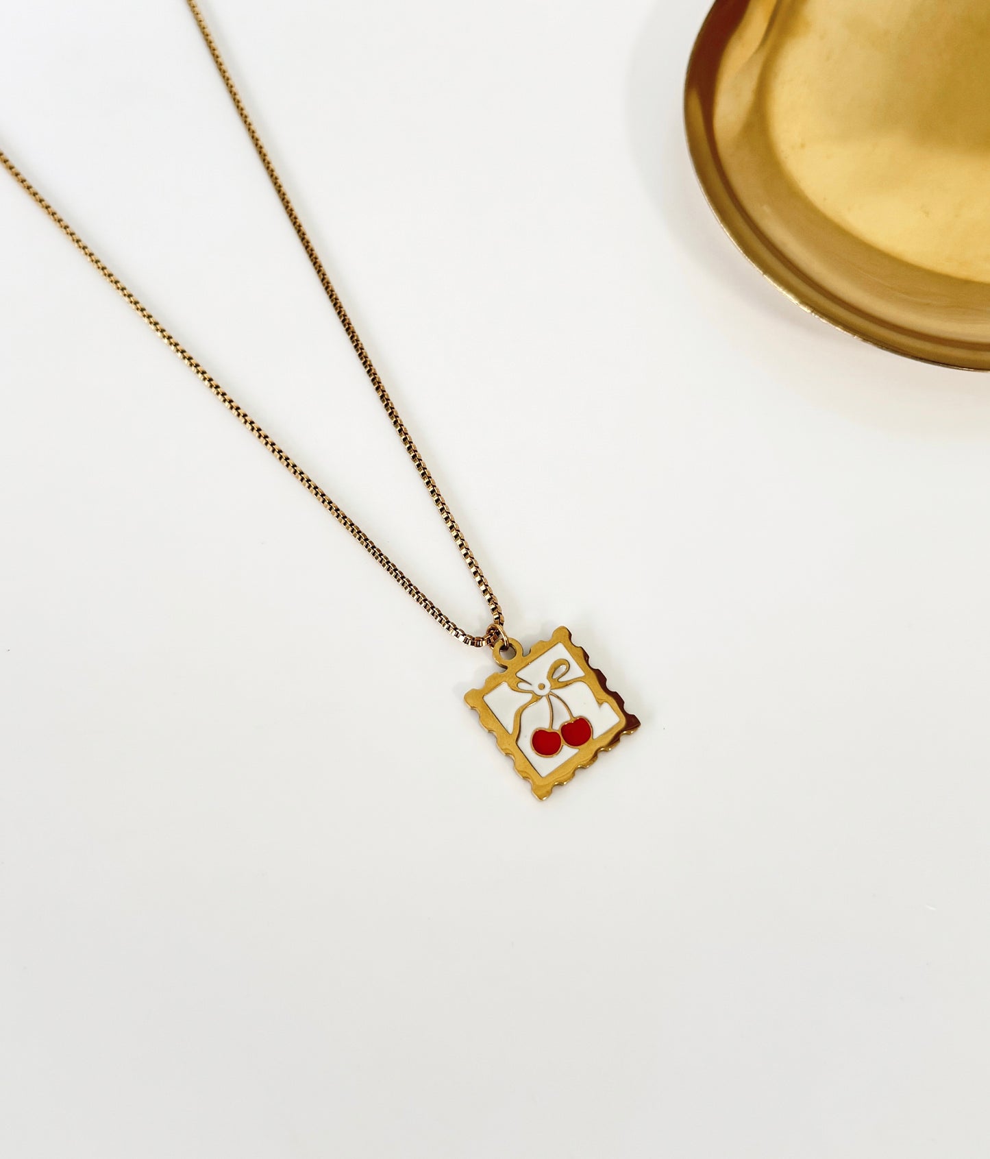 Collar- Estampita Cherry
