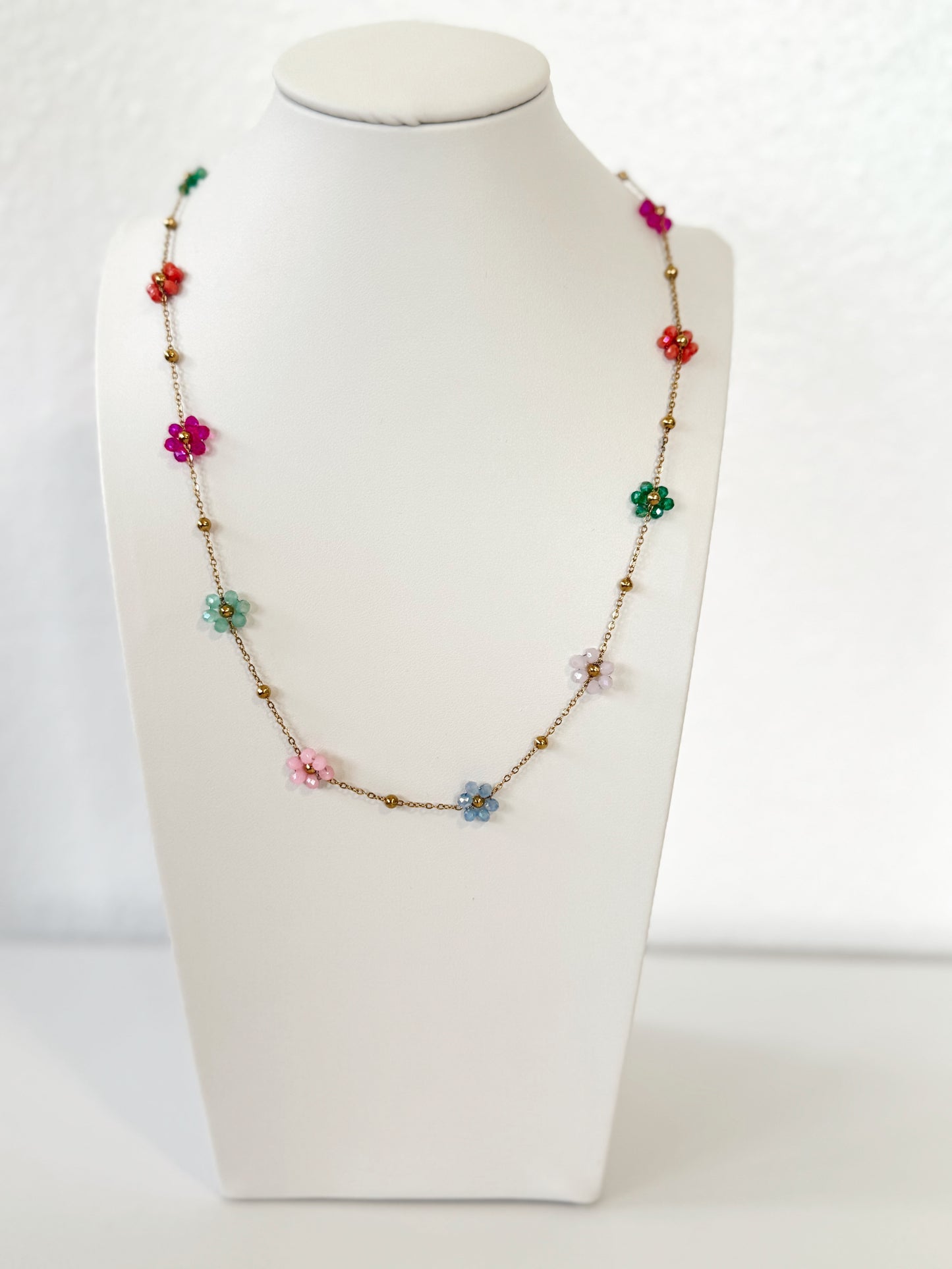 Collar- Florecitas- colores