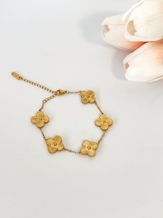 Brazalete- Clover- oro