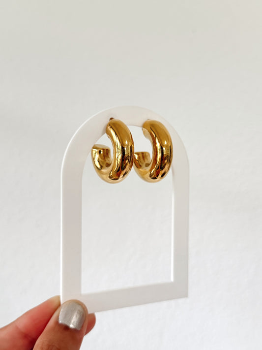 Aretes- Camilia- oro - plata