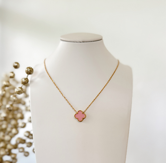 Collar - Clover- rosa