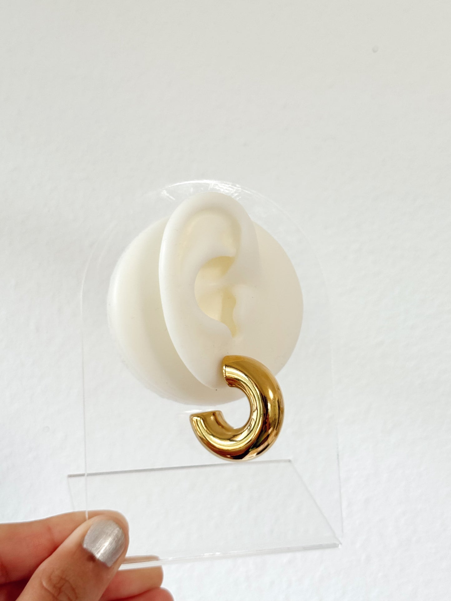 Aretes- Camilia- oro - plata