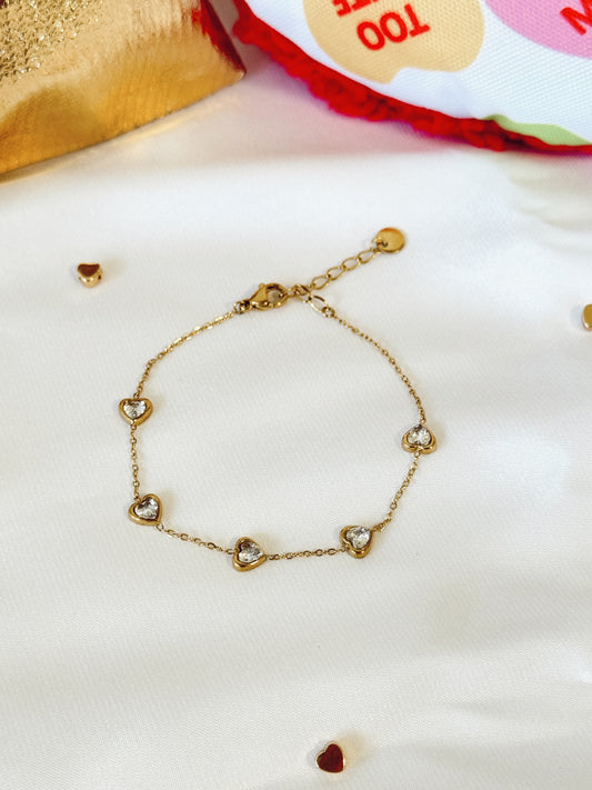 Brazalete- Tiny Heart- clear