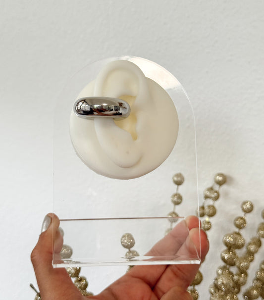 Ear Cuff - Chunky - plata